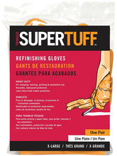 Trimaco 01703 Medium Weight, Reusable Refinishing Gloves, XL, Natural Rubber, Orange